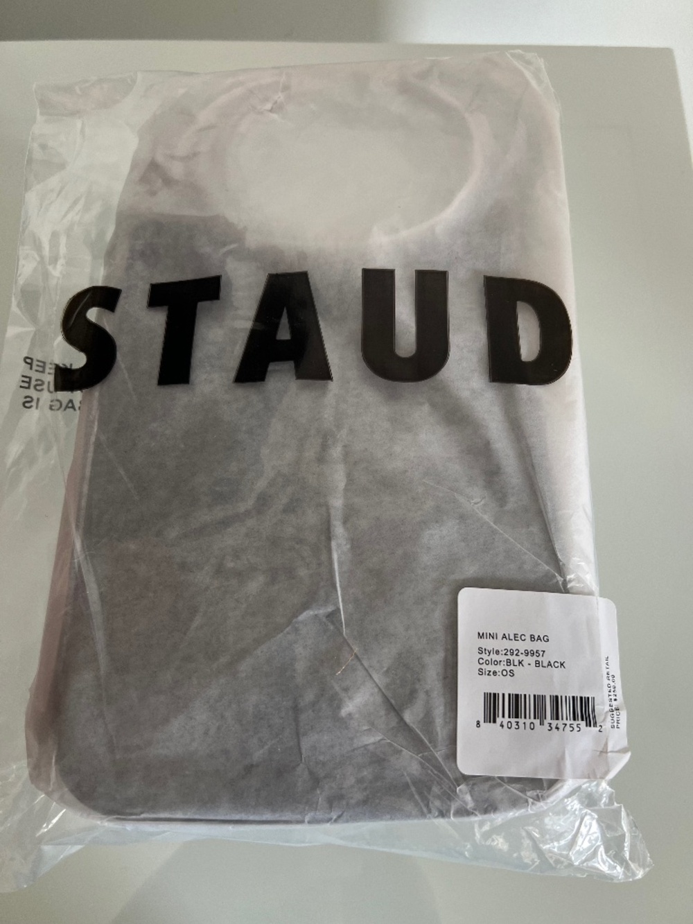 STAUD Black Mini Alec Bag